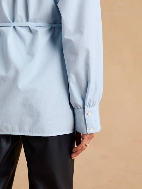 Maternity and nursing shirt Suzanne sky blue 
