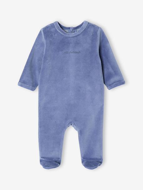 Pack of 3 baby sleepsuits with back opening marl beige+marl grey+sage green 