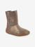 Barefoot TEX SUEDE FRODDO children's boots black+bordeaux red+bronze+gold+grey+printed beige 