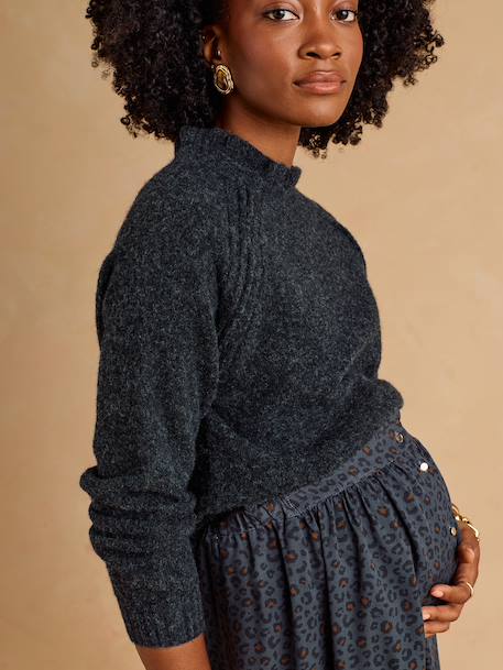 Maternity and nursing jumper Faustine black 