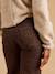 Maternity cropped jeans with bump band chocolate 