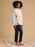 Sleeveless maternity jumper ENVIE DE FRAISE marl beige+red 