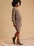 Maternity knitted dress taupe 