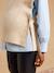 Sleeveless maternity jumper ENVIE DE FRAISE marl beige+red 