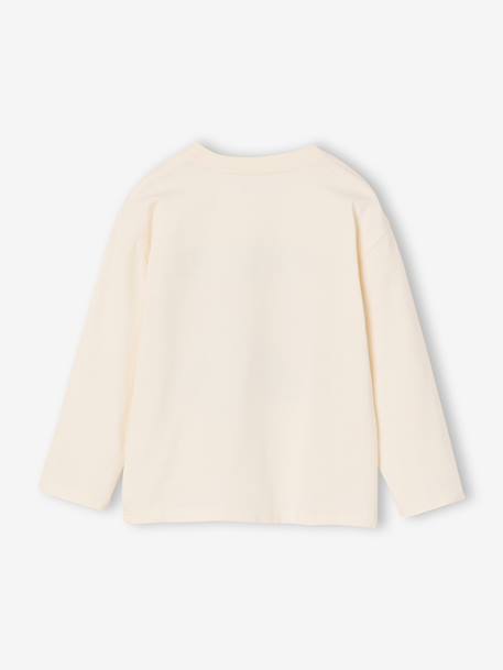 Long-sleeved T-shirt for boys white 