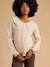 Maternity and nursing jumper Colette marl beige 