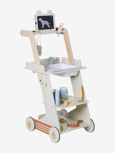 FSC® wooden veterinary pushchair ecru 