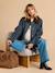 Short maternity coat mouse grey 