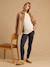 Leopard Print Leggings for Maternity beige+dark grey 