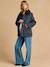 Short maternity coat mouse grey 