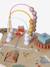 Rounded wooden activity table FSC®100% by HAPPY FOREST ecru 