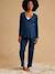 3-piece maternity and nursing pyjamas navy blue 