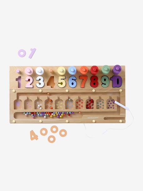 FSC® 100% wooden counting board multicoloured 