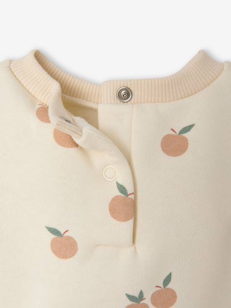 Baby girls sweatshirt and pinafore shorts set old rose 