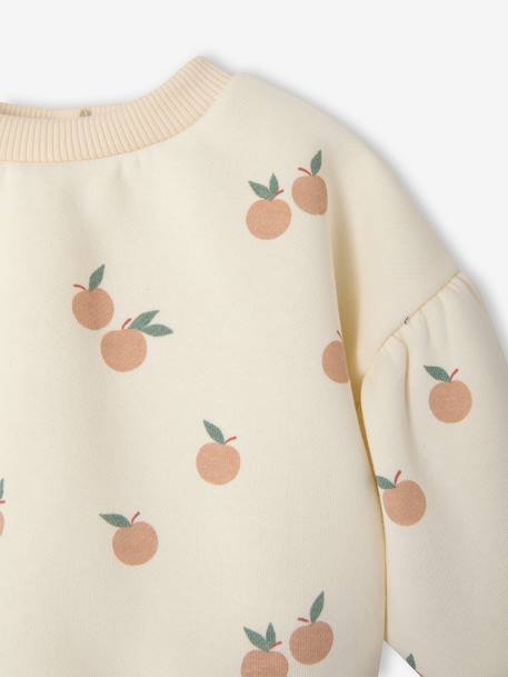 Baby girls sweatshirt and pinafore shorts set old rose 
