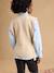 Sleeveless maternity jumper ENVIE DE FRAISE marl beige+red 