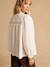 Maternity and nursing blouse Charlotte cream 