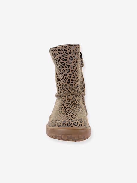 Barefoot TEX SUEDE FRODDO children's boots black+bordeaux red+bronze+gold+grey+printed beige 
