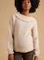Maternity and nursing jumper Colette marl beige 