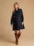Cotton gauze nursing clothes dress by ENVIE DE FRAISE black+terracotta 