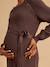 ENVIE DE FRAISE maternity knitted dress black+chocolate 