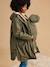 Maternity raincoat with baby cover khaki 