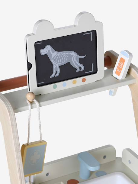 FSC® wooden veterinary pushchair ecru 