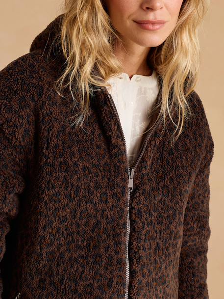 Adaptive & Reversible Padded Jacket, for Maternity & Babywearing by ENVIE DE FRAISE chocolate+khaki 