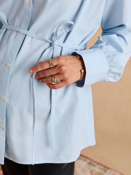 Maternity and nursing shirt Suzanne sky blue 
