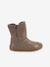 Barefoot TEX SUEDE FRODDO children's boots black+bordeaux red+bronze+gold+grey+printed beige 