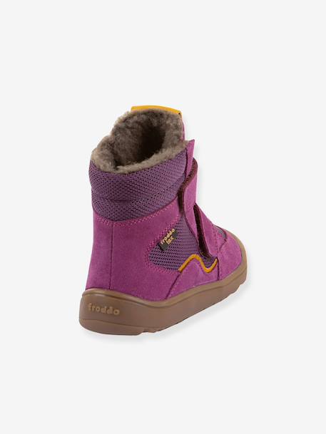 Barefoot TEX WINTER FRODDO children's winter boots black+bordeaux red+denim blue+lilac+night blue+olive+slate grey+violet 