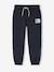 Jogging trousers for boys bordeaux red+slate grey 