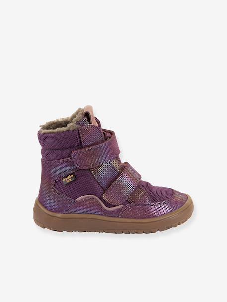 Barefoot TEX WINTER FRODDO children's winter boots black+bordeaux red+denim blue+lilac+night blue+olive+slate grey+violet 