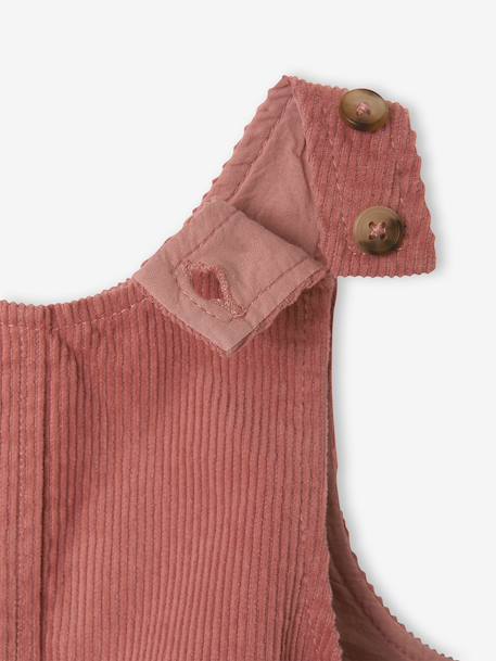 Baby girls sweatshirt and pinafore shorts set old rose 