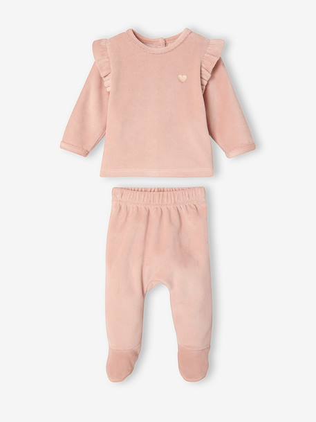 Pack of 2 pyjamas for baby rosy 
