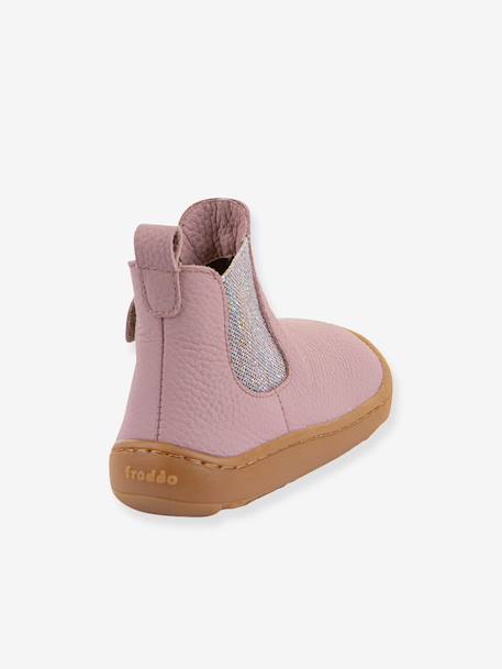 Froddo CHELYS barefoot shoes with glitter details for girls deep blue+rosy 