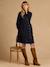 Cotton gauze nursing clothes dress by ENVIE DE FRAISE black+terracotta 