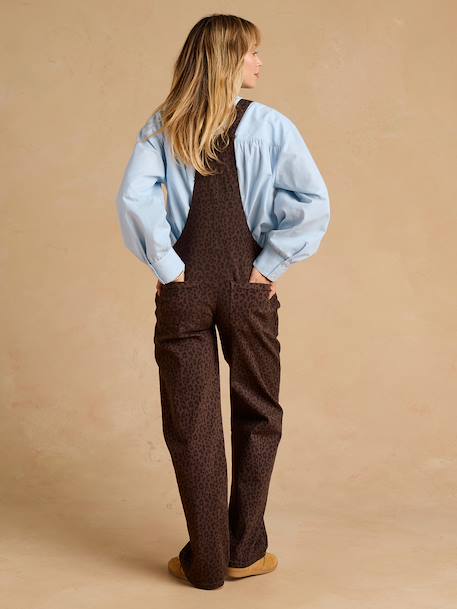 Leontine maternity dungarees chocolate 