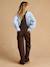 Leontine maternity dungarees chocolate 