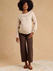 Maternity-Trousers-Maternity cropped jeans with bump band