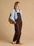 Leontine maternity dungarees chocolate 