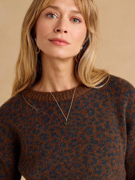 Maternity and nursing jumper Clara chocolate 