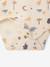 Pack of 5 long-sleeved bodysuits for baby cappuccino 