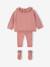 Knitted baby set for baby girls blush 