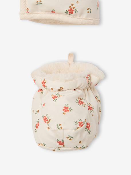Newborn snowsuit with removable hood vanilla 