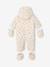 Newborn snowsuit with removable hood vanilla 