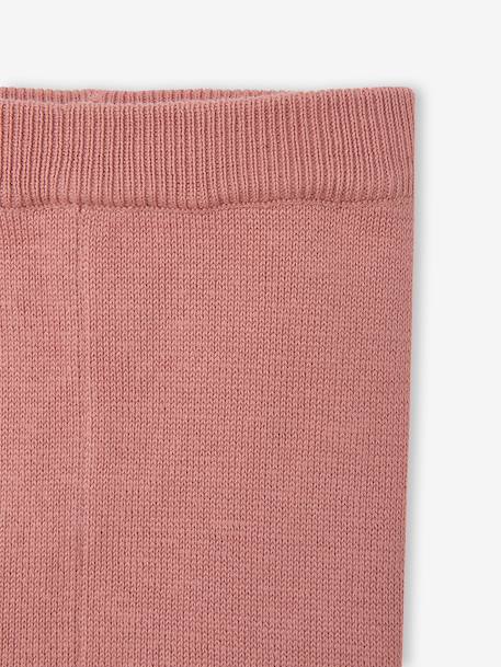 Knitted baby set for baby girls blush 