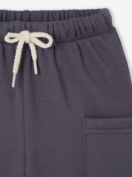 Fleece-lined trousers for baby boys anthracite+olive 