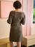 Maternity V-neck knit dress khaki 