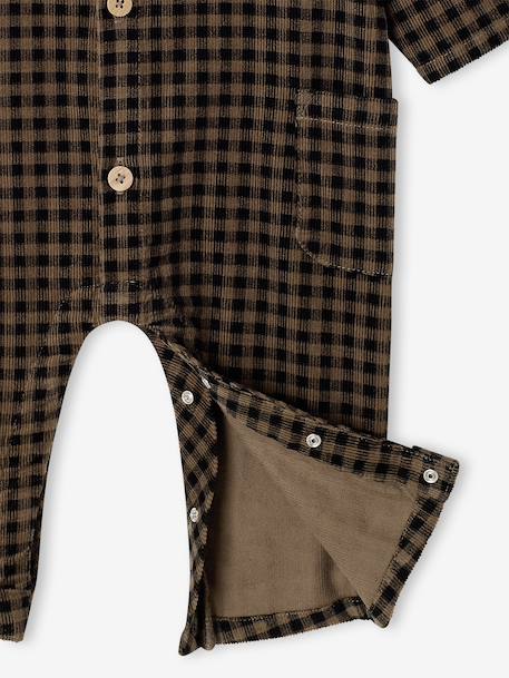 Long playsuit for baby anthracite 